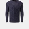 Aran Jumper Navy -Gloverall 2 40ee8446 ff05 4748 af1b 305f19d65cc9