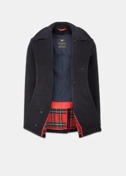 Tartan Churchill Peacoat Navy Stewart -Gloverall 2 a492d864 d1c1 4f13 a5ff 2510dae506e5