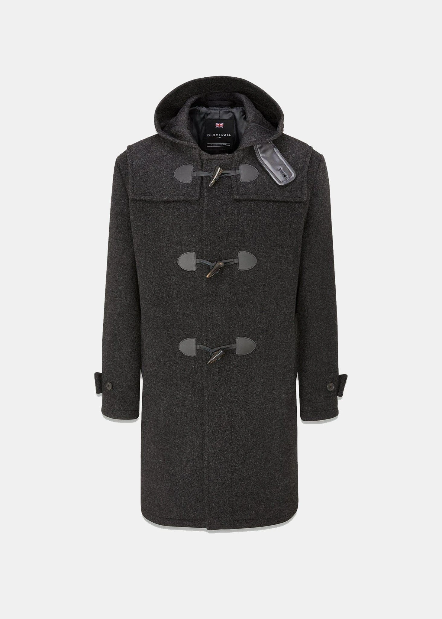Drake Duffle Coat Charcoal 3 Drake Duffle Coat Charcoal
