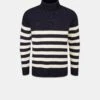 Breton Submariner Jumper Navy With Ecru Stripes -Gloverall GLOVERALLMENSCONCUTOUTTEMPLATE 06425882 5e9a 41be a5c9 29a6cf0bc09c