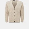 Moss Stitch Cardigan Oatmeal