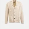 Shawl Collar Cardigan Ecru 2 Shawl Collar Cardigan Ecru -Gloverall GLOVERALLMENSSS23CUTOUTTEMPLATE cb20e59d 5e41 4569 a541 4a40daf63d31