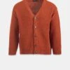 Moss Stitch Cardigan Burnt Orange -Gloverall GLOVERALLMENSSS23CUTOUTTEMPLATE cde8bbfe 9714 445c b8f5 e3f24a841fbc
