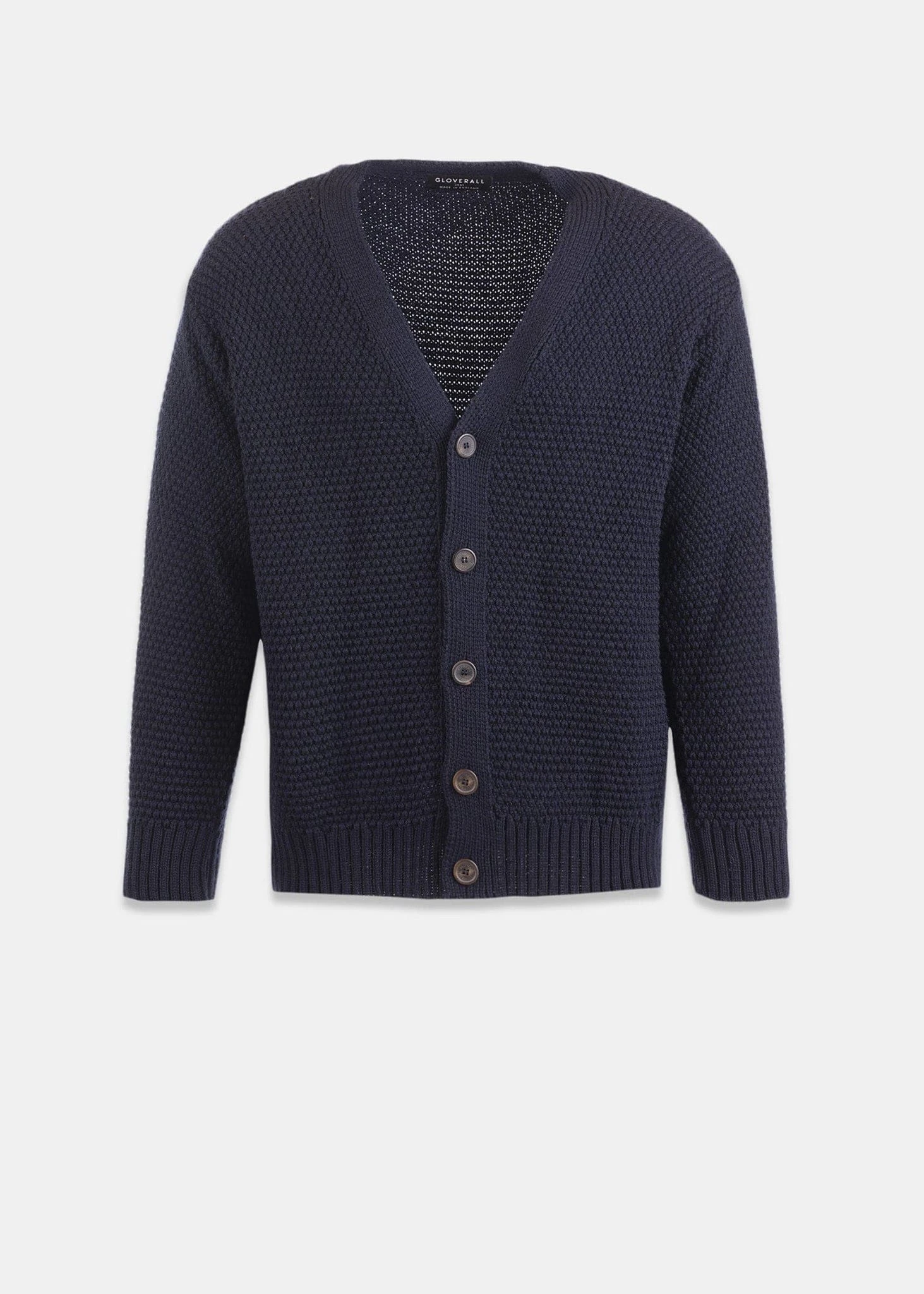 Moss Stitch Cardigan Navy 3 Moss Stitch Cardigan Navy