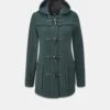 Short Slim Green Duffle Coat -Gloverall GLOVERALLWOMENSCUTOUTTEMPLATE