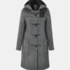 Women's Long Slim Fit Duffle Coat Grey Black Watch -Gloverall GLOVERALLWOMENSCUTOUTTEMPLATE 1d9cc82b d3ba 4cb6 ac72 45e64916d699