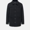George Jacket Navy Blackwatch -Gloverall GeorgeNavyBlackwatchFront