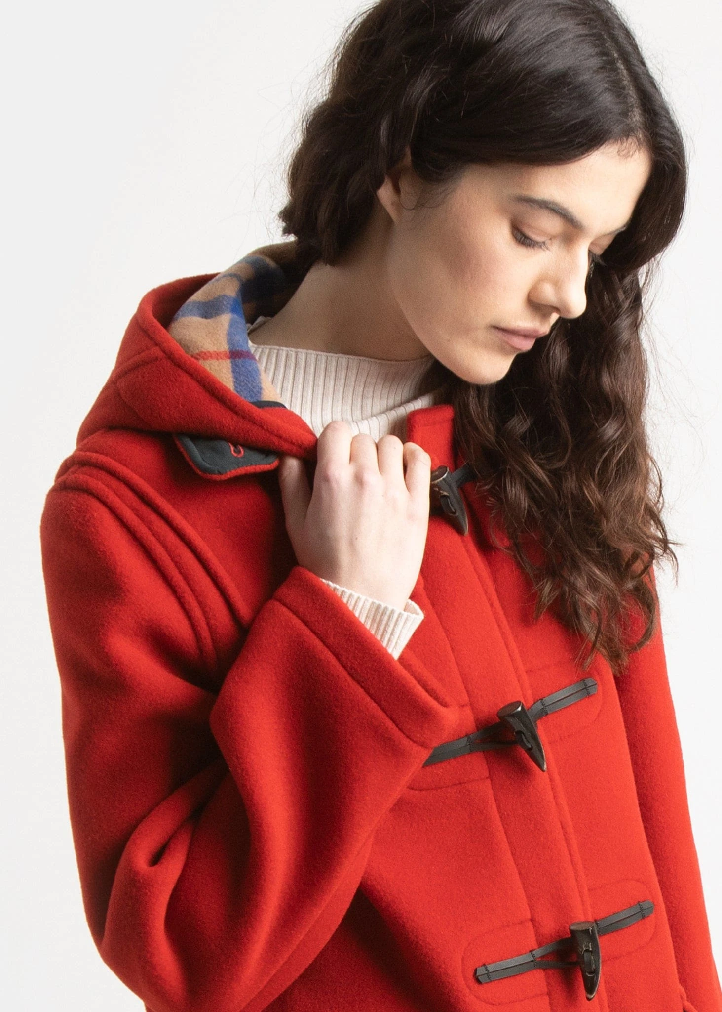 Women's Original Duffle Coat Red Thomson 7 Women's Original Duffle Coat Red Thomson - Image 5