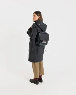 Women's Original Monty Duffle Coat Charcoal -Gloverall LC4385CHARCOALMONTYMODELSHOT3