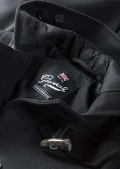 Women's Swing Duffle Coat Black -Gloverall LS6010SCW BLACK DETAIL 01 815 3a31ba65 81ce 4886 924d 0b9d709112f0