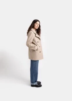 Ellen Peacoat Mink -Gloverall LS6126EllenPeacoat Mink side