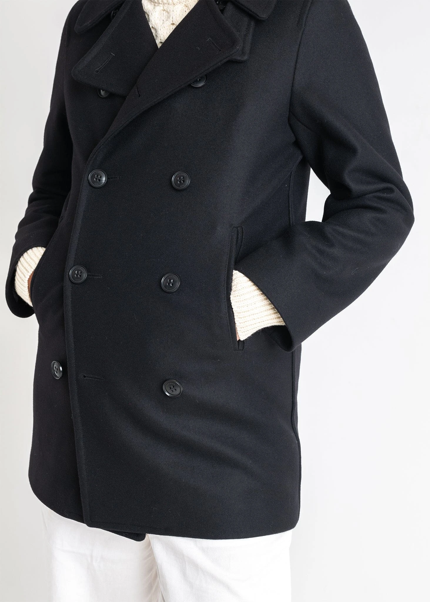 Ellen Peacoat Black 8 Ellen Peacoat Black - Image 6