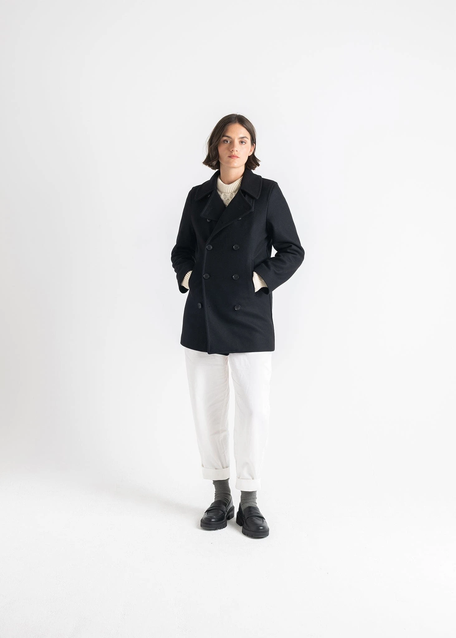 Ellen Peacoat Black 3 Ellen Peacoat Black