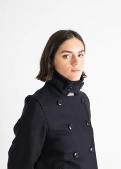 Ellen Peacoat Navy -Gloverall LS6126 NAYEllenPeacoatNavy Detail 3