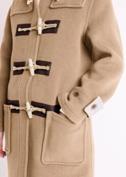 Women's Collared Duffle Camel -Gloverall LS6135 CALCollaredAlisonDuffleCamel Detail 2