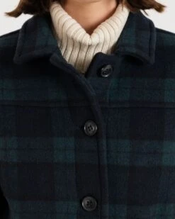 Women's George Jacket Blackwatch Navy -Gloverall LS6142BLNACLOSEUP