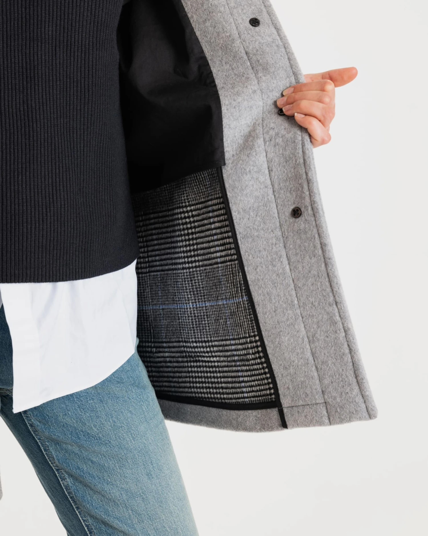 Women's George Jacket Silver Prince Of Wales 5 Women's George Jacket Silver Prince Of Wales - Image 3