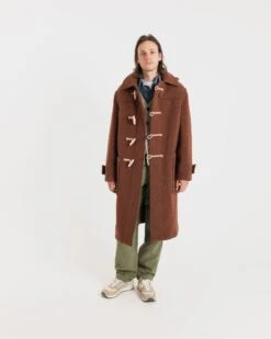 Harrison Duffle Coat Rust 11 Harrison Duffle Coat Rust -Gloverall M5416ModelShot1Rust
