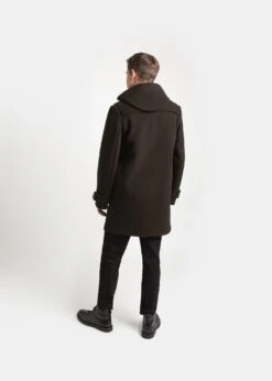 Morris Duffle Coat Brown Tartan -Gloverall MC3512 CTMorrisDuffle BrownTartanctback