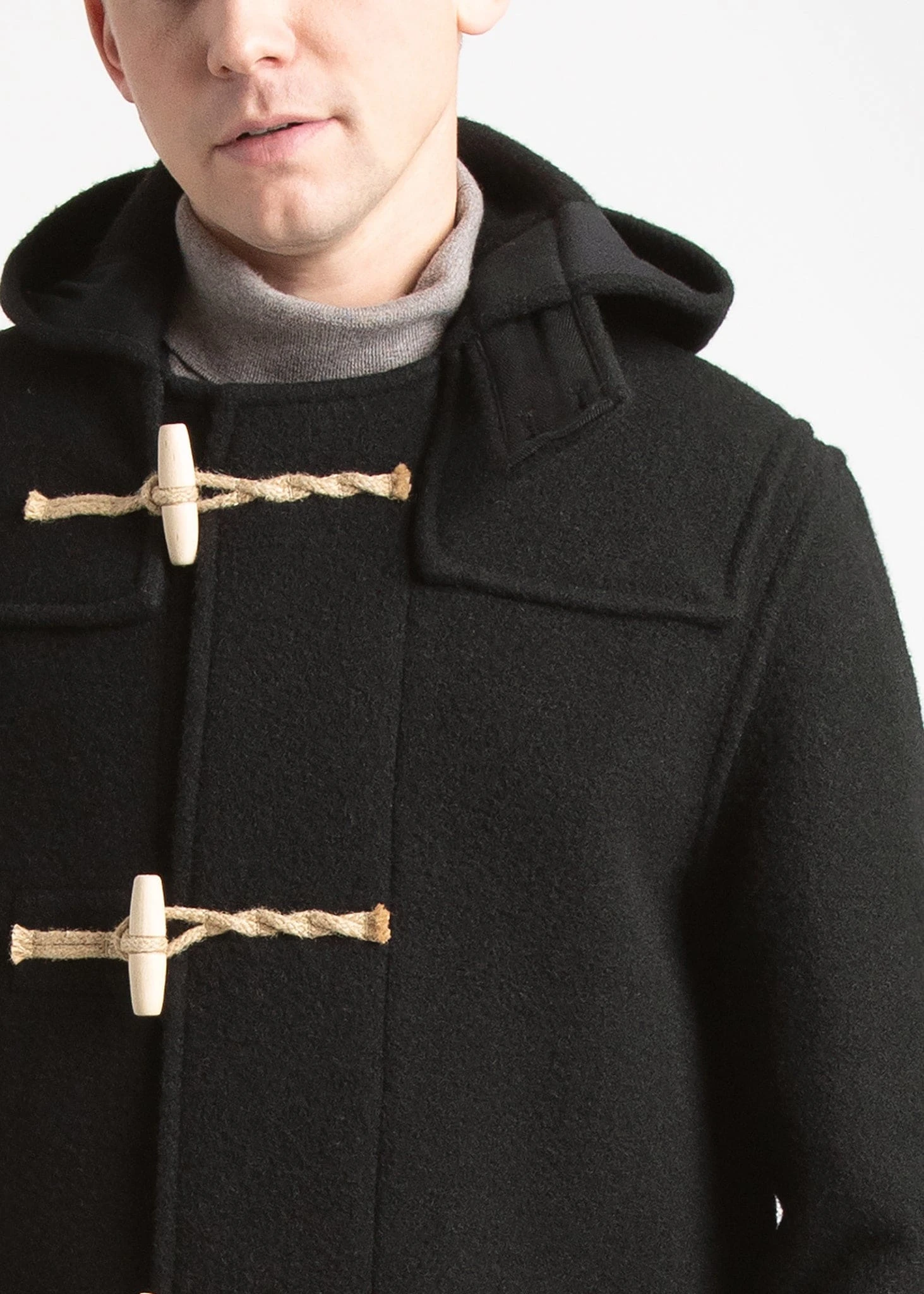 Mid Monty Duffle Coat Black 6 Mid Monty Duffle Coat Black - Image 4