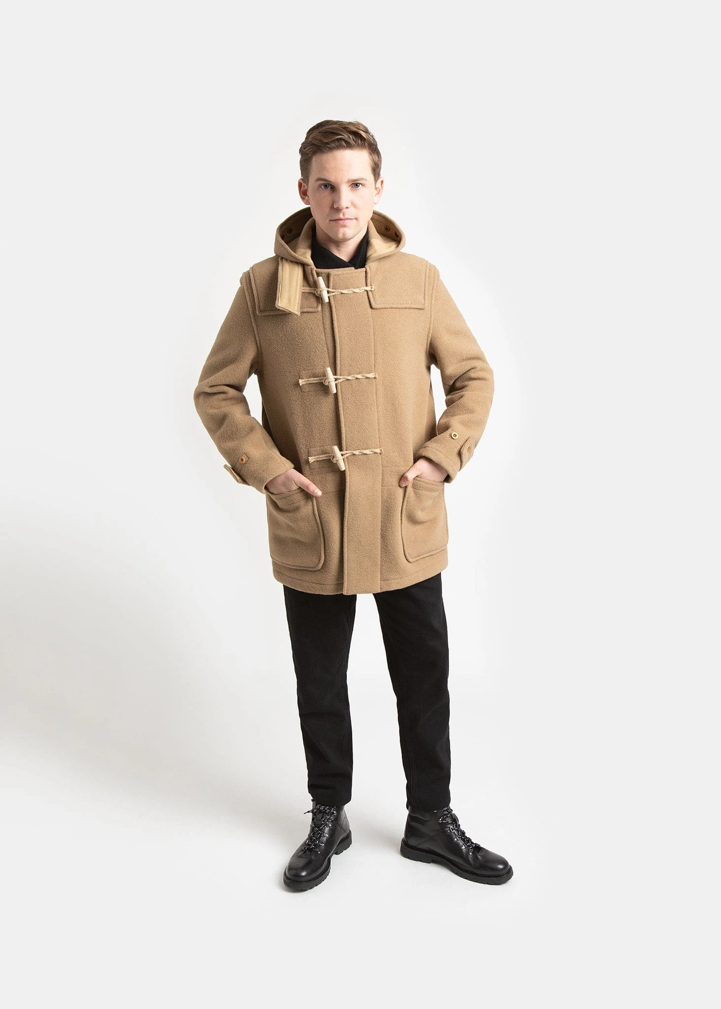 Mid Monty Duffle Coat Camel 6 Mid Monty Duffle Coat Camel - Image 4