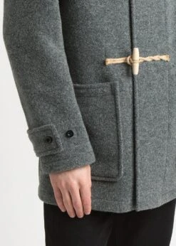 Mid Monty Duffle Coat Grey 13 Mid Monty Duffle Coat Grey -Gloverall MC3577MidMonty Grey52detail02