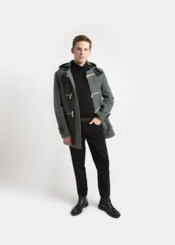 Mid Monty Duffle Coat Grey 10 Mid Monty Duffle Coat Grey -Gloverall MC3577MidMonty Grey52front