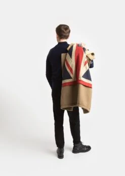 Union Jack Mid Monty Duffle Camel -Gloverall MC5005UnionJackMidMonty Camel52detail