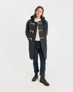 Original Monty Duffle Coat Charcoal 8 Original Monty Duffle Coat Charcoal -Gloverall MC5750MONTYCHARCOALMODEL2