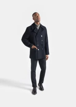 Churchill Peacoat Navy -Gloverall MC7690 EM CPC ChurchillPeacoat Navy 001