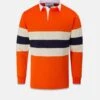 AWMS Rugby Shirt Orange -Gloverall MJ1002 ORE RUGBY SHIRT ORANGE 01