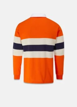 Gloverall -Gloverall MJ1002 ORE RUGBY SHIRT ORANGE 02