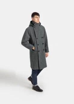 Shackleton Peacoat Grey -Gloverall MS5292Shackleton grey 001
