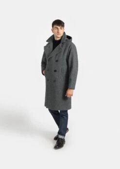 Shackleton Peacoat Grey -Gloverall MS5292Shackleton grey 002