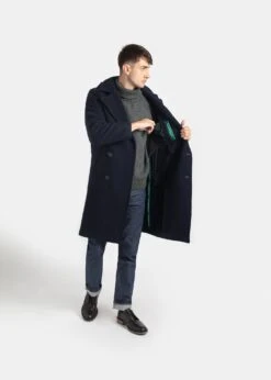 Shackleton Peacoat Navy 20 Shackleton Peacoat Navy -Gloverall MS5292Shackleton navy 001