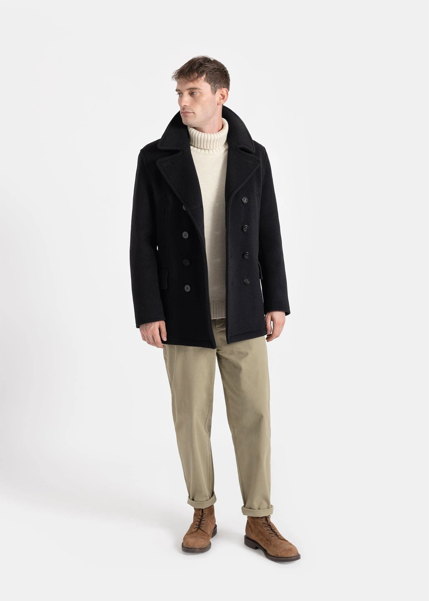 Tartan Churchill Peacoat Black Stewart 6 Tartan Churchill Peacoat Black Stewart - Image 4