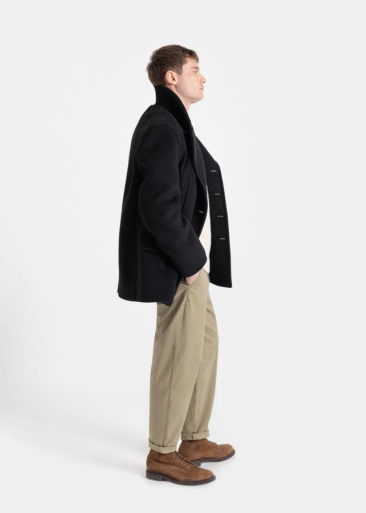 Tartan Churchill Peacoat Black Stewart 8 Tartan Churchill Peacoat Black Stewart - Image 6