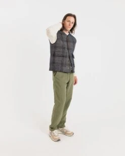 Roger Check Gilet -Gloverall MS5397MODELSHOT1