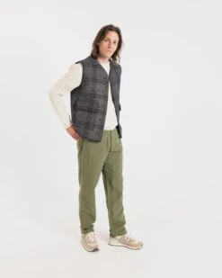 Roger Check Gilet -Gloverall MS5397MODELSHOT2