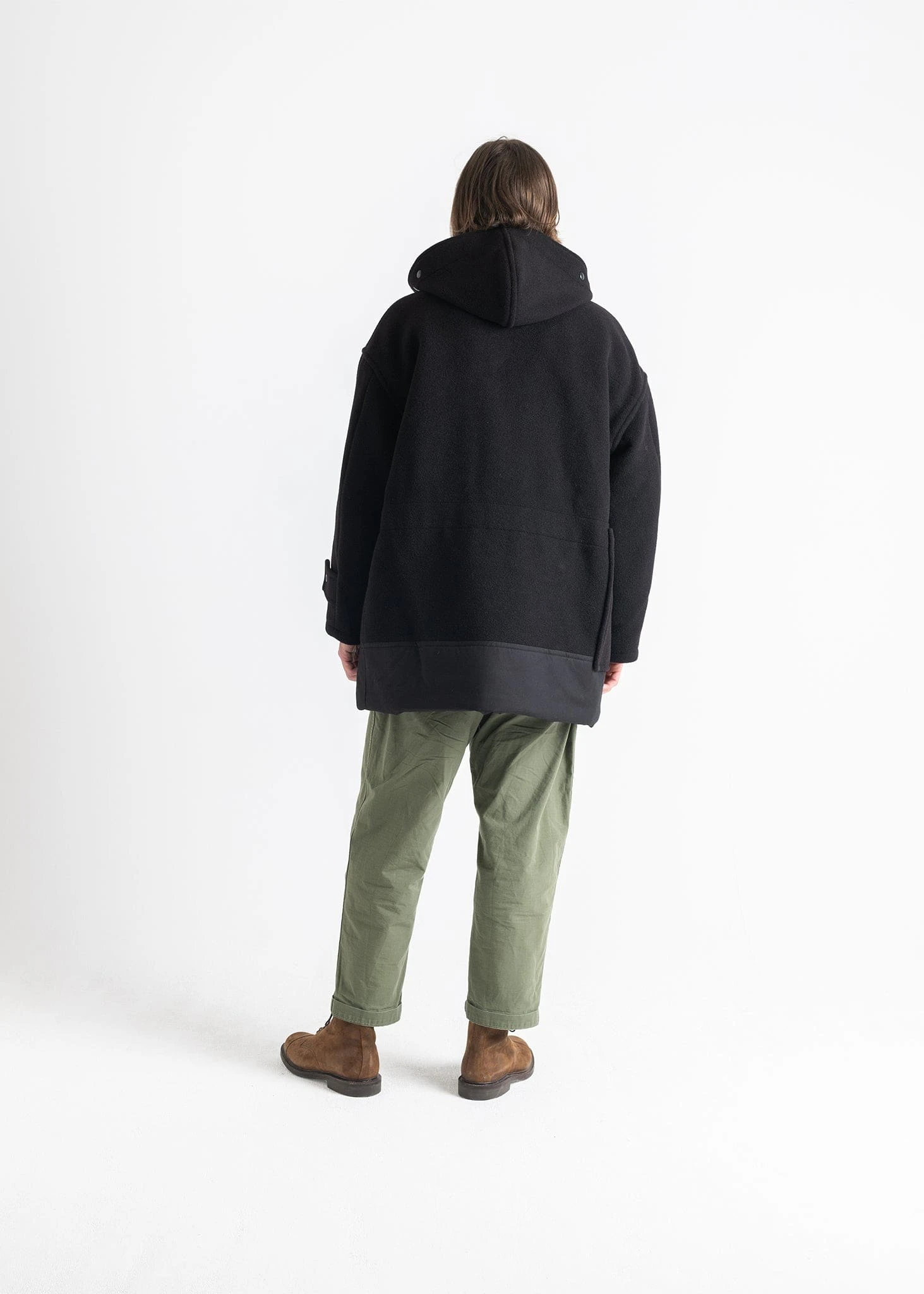 Gloverall X Engineered Garments Retractable Duffle Black 9 Gloverall X Engineered Garments Retractable Duffle Black - Image 7