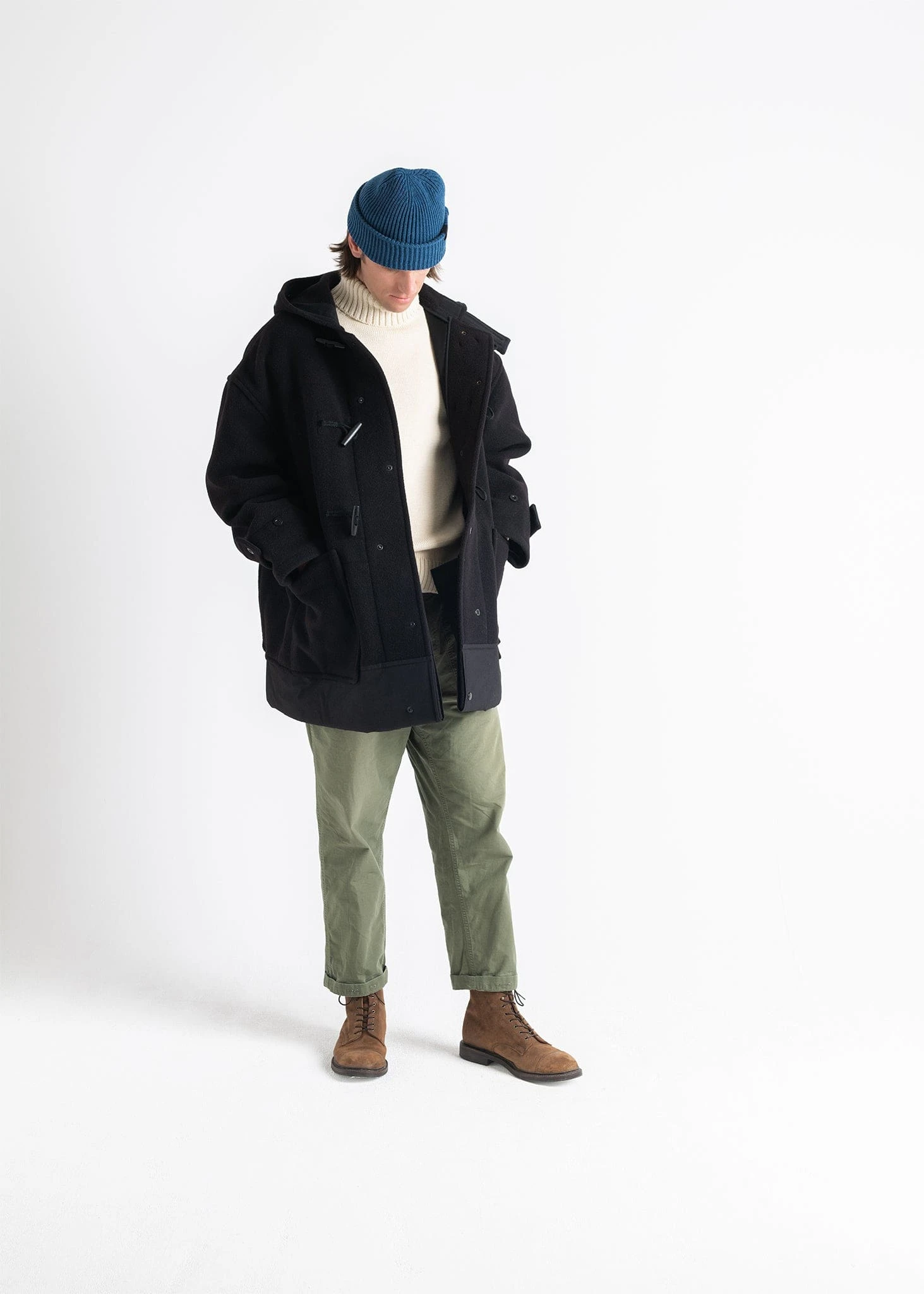 Gloverall X Engineered Garments Retractable Duffle Black 8 Gloverall X Engineered Garments Retractable Duffle Black - Image 6