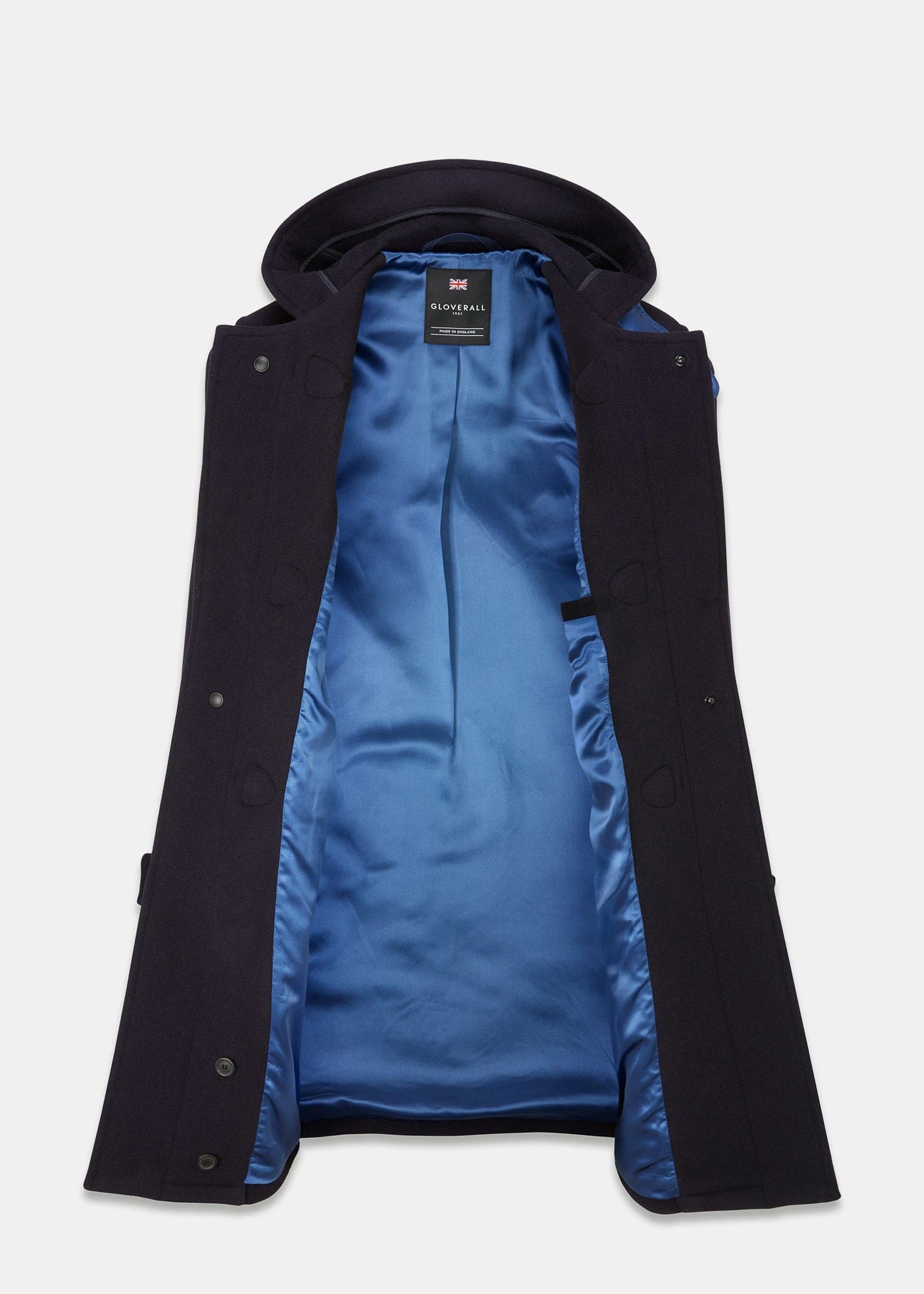 Drake Duffle Coat Navy 4 Drake Duffle Coat Navy - Image 2
