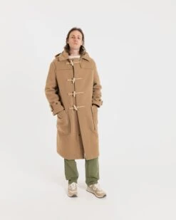 Harrison Duffle Coat Camel -Gloverall MS5416MODELSHOT3CAMEL