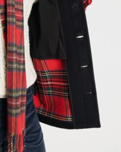 George Jacket Black Royal Stewart 9 George Jacket Black Royal Stewart -Gloverall MS5417BLSTCOLLARINTERNAL