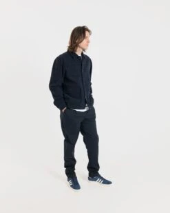 Oliver Jacket Navy Check -Gloverall MS5418MODELSHOTFRONT2