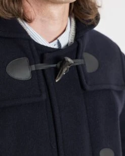 Drake Duffle Coat Navy 11 Drake Duffle Coat Navy -Gloverall MS5420CLOSEUPNAVY
