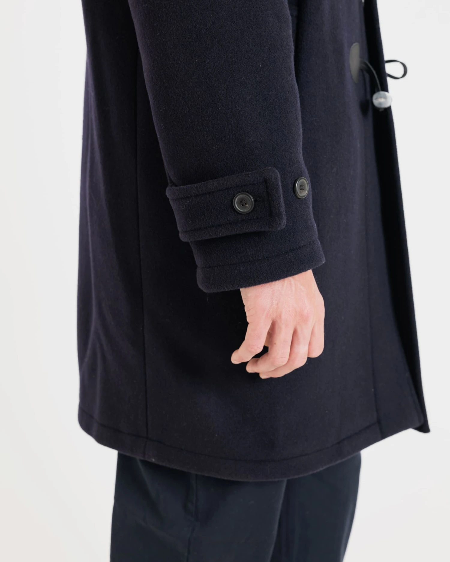 Drake Duffle Coat Navy 7 Drake Duffle Coat Navy - Image 5