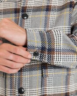 Oliver Jacket Grey Check -Gloverall MS5423CLOSEUP