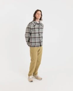 Oliver Jacket Grey Check -Gloverall MS5423MODELSHOT1