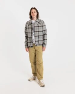 Oliver Jacket Grey Check -Gloverall MS5423MODELSHOT2